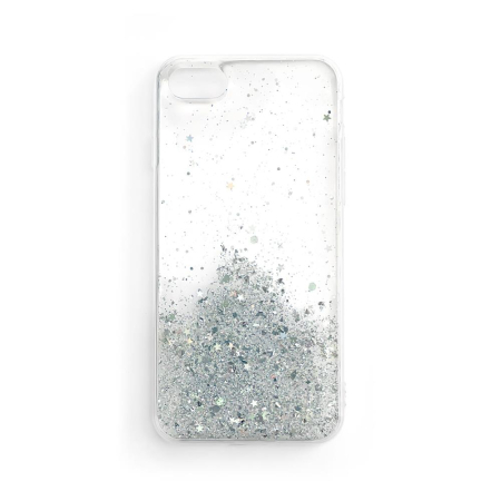 Huse si folii iPhone - Husa iPhone 12 Pro / iPhone 12 transparent, Star Glitter