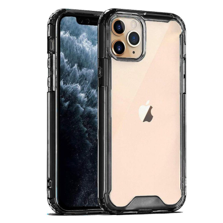 Huse si folii iPhone - Husa iPhone 13 Pro, acrylic, negru