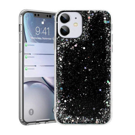 Huse si folii iPhone - Husa iPhone 6/6s, negru, Stars