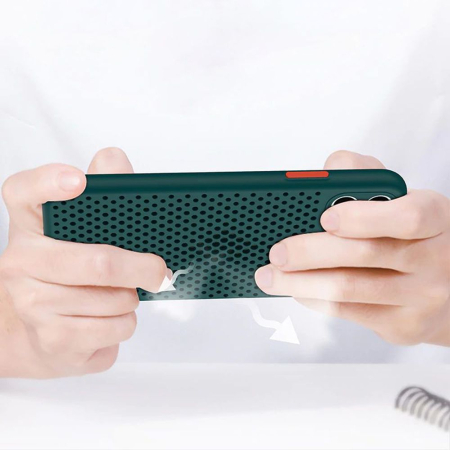 Husa iPhone XR , albastru inchis, model Breath [3]