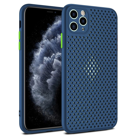 Huse si folii iPhone - Husa iPhone XR , albastru inchis, model Breath