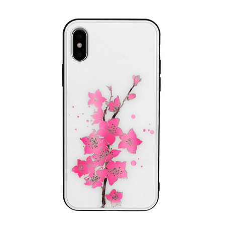 Huse si folii iPhone XS Max - Husa iPhone XS Max (6,5") Design 5, spate sticla UV react