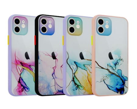 Husa iPhone Xs Max albastru/alb, Watercolor [3]