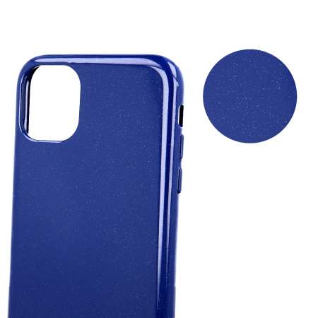Huse si folii iPhone - Husa Jelly Fine Glitter pentru iPhone 12 Pro Max 6,7" navy