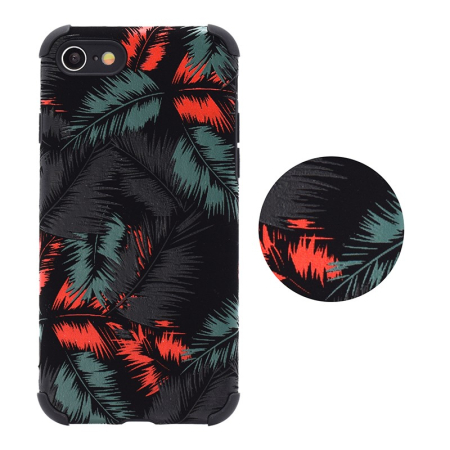 Huse si folii Samsung - Husa Leaves Samsung A42 rosie
