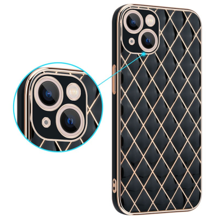 Husa Luxury plating pentru iPhone 12 negru [1]