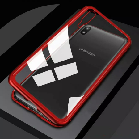 Huse si folii Samsung - Husa Magnet Glass Samsung A70 red