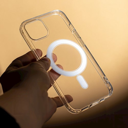 Husa Magsafe antisoc  iPhone 15 Plus 6.7" transparent [2]