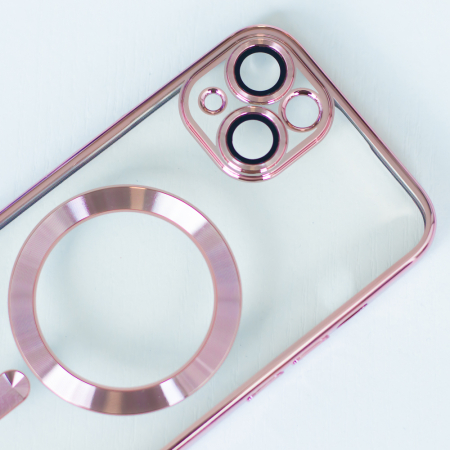 Husa Magsafe Color Chrome  iPhone 15 Pro 6.1" rose gold [4]
