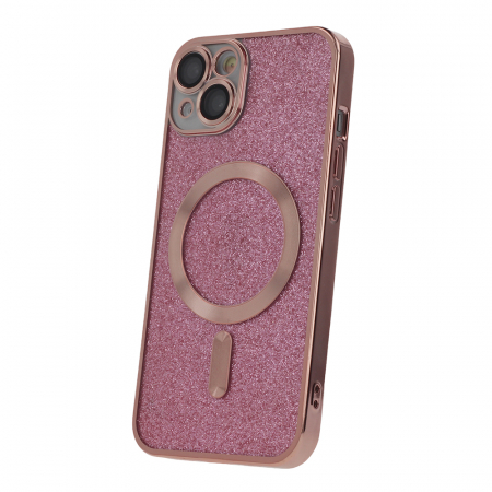 Huse si folii iPhone - Husa MagSafe cu sclipici iPhone 14 Pro 6,1" roz