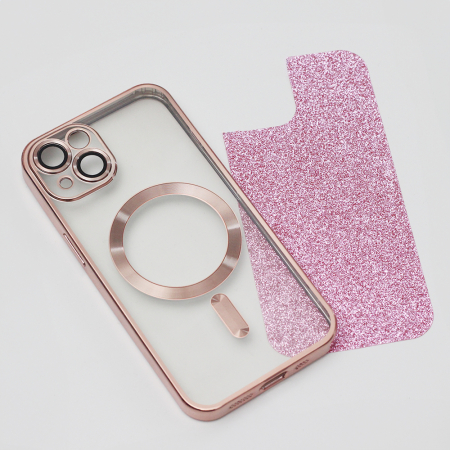 Husa MagSafe cu sclipici iPhone 12 Pro Max 6,7" roz [3]