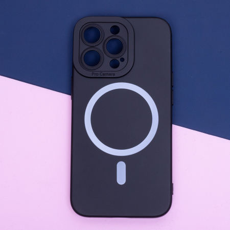 Husa Magsafe silicon colorat iPhone 13 Pro Max black [3]