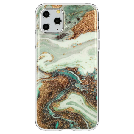 Huse si folii Samsung - Husa Marble Glitter Samsung Galaxy A21s Design 5