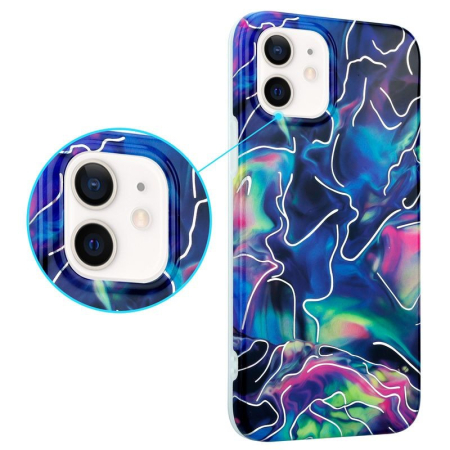 Husa marble pentru iPhone 13 Pro Max albastru [1]