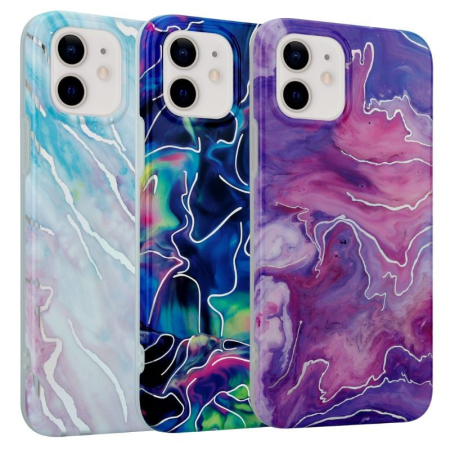 Husa marble pentru iPhone 13 Pro Max albastru [2]