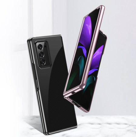 Husa plastic electroplating pentru Samsung Galaxy Z Fold 2 5G neagra [1]