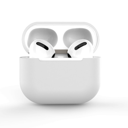 Altele - Husa protectie Airpods Pro - alba