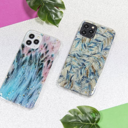 Husa Samsung A12 pana paun, model Glam, spate dur, margine silicon [5]