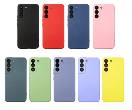 Husa Samsung A12 roz,cu interior catifea, din silicon [1]