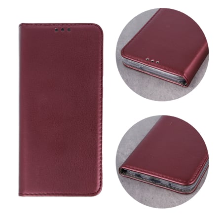 Husa Samsung A22 5G visiniu, tip carte, Smart Magnetic [2]