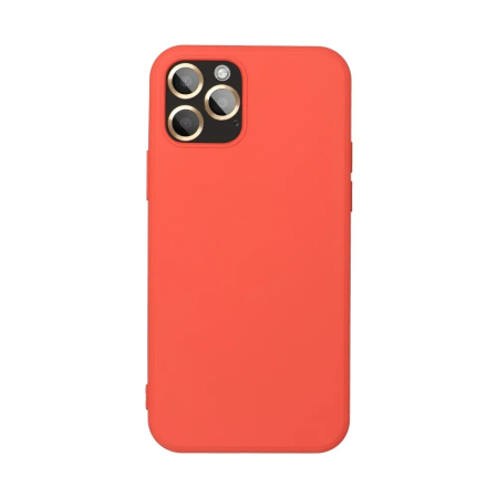 Huse si folii Samsung - Husa Samsung A53 5G coral,cu interior catifea, din silicon