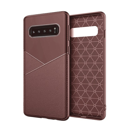 Huse si folii Samsung - Husa Samsung J6 Plus , maro, silicon flexibil, model Biz