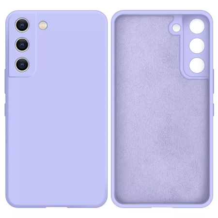 Husa Samsung S21 FE lavender,cu interior catifea, din silicon [2]