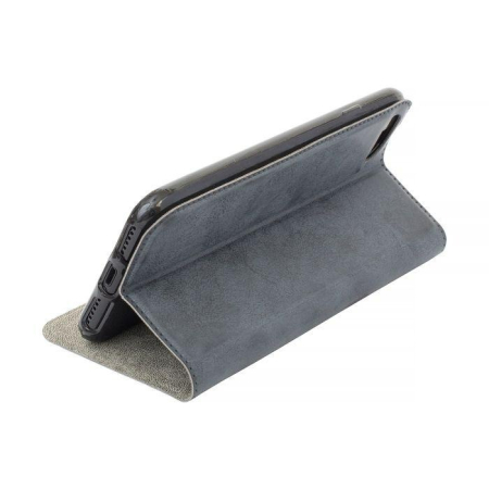 Husa Samsung S7 negru, piele ecologica, model carte Clarino [1]