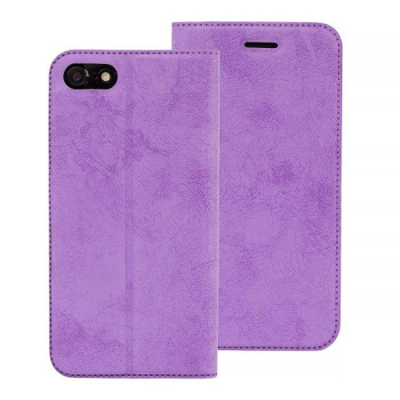 Huse si folii Samsung - Husa Samsung S8 Plus  violet, piele ecologica, model carte Clarino