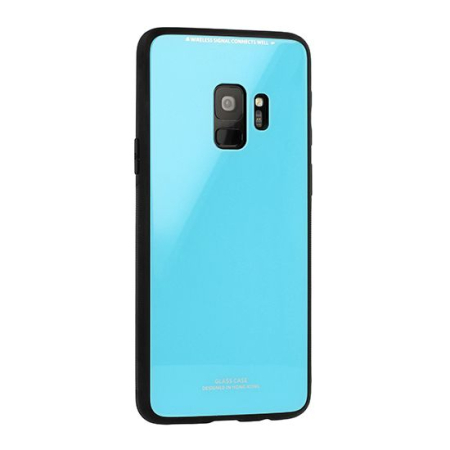Huse si folii Samsung - Husa Samsung S9 Blue, spate sticla