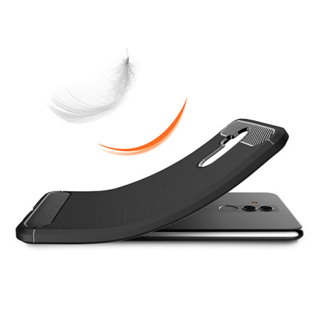 Husa Samsung S9 Plus , model Carbon, silicon flexibil, negru [2]