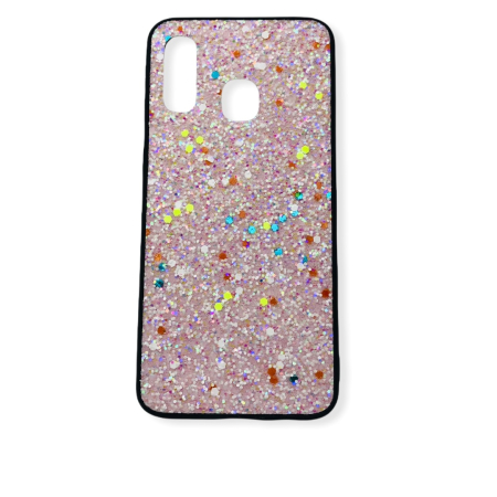 Huse si folii Samsung - Husa Sand Glitter Samsung A40 Baby Pink