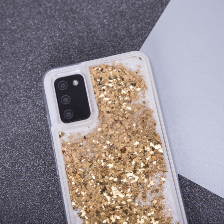 Husa sclipici lichid Samsung S22 gold [6]