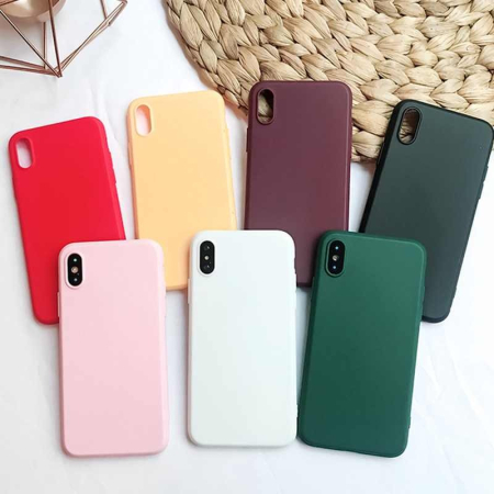 Huse si folii iPhone - Husa silicon Candy iPhone 11 (6,1) dark red