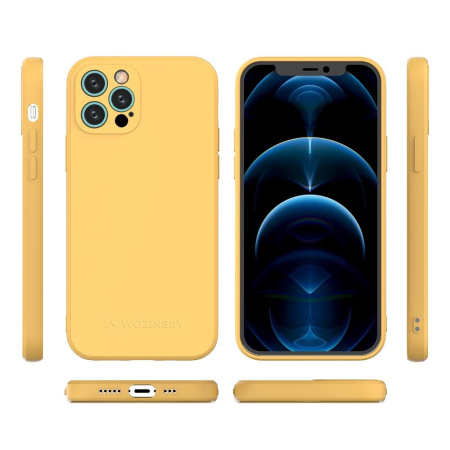 Husa silicon colorat Wozinsky iPhone 12 Pro roz [3]