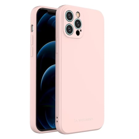 Huse si folii iPhone - Husa silicon colorat Wozinsky iPhone 12 Pro roz