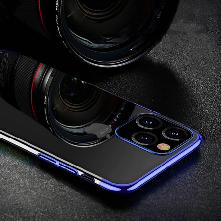 Husa Silicon Electroplating pentru Huawei Nova 5T / Honor 20 / Honor 20 Pro / Honor 20S albastra [2]