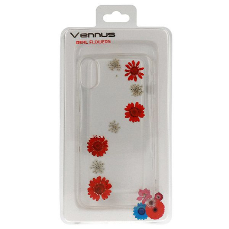 Husa silicon flori iPhone X/XS Flora [4]
