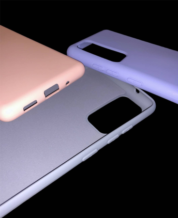 Husa silicon interior catifea Samsung S20 FE dark grey,cu interior catifea, din silicon [5]