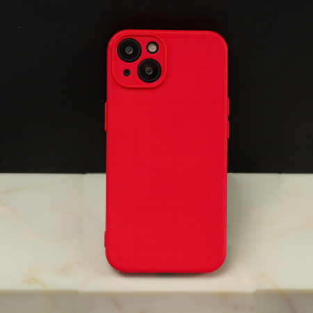 Husa silicon interior soft iPhone 15 6,1" red [6]