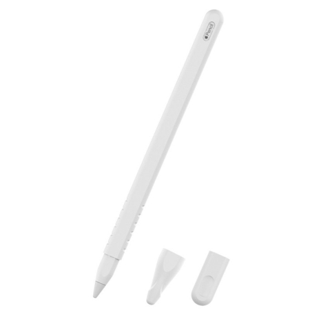 Altele - Husa silicon pentru Apple Pencil 2 white