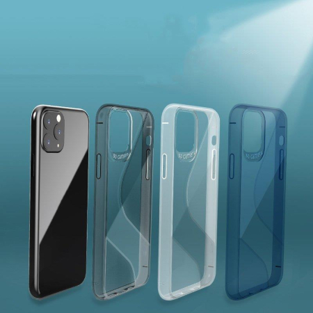 Husa silicon S-Case pentru iPhone 12 Pro Max albastru [2]