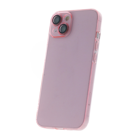 Huse si folii iPhone - Husa Slim Color iPhone 11 pink, protectie camera inclusa