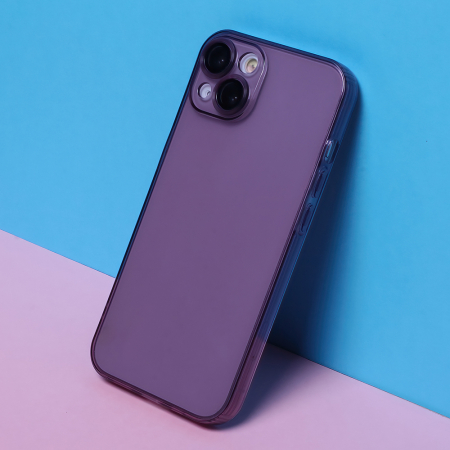 Husa Slim Color iPhone 14 Pro Max 6,7" plum, sticla camera inclusa [2]