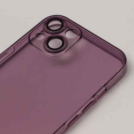 Husa Slim Color iPhone 7 / 8 / SE 2020 / SE 2022 plum, protectie camera inclusa [1]