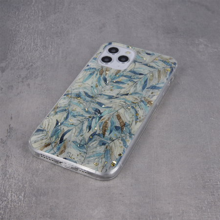 Husa Xiaomi Redmi 10 / Redmi 10 2022  Boho leaves, model Glam, spate dur, margine silicon [2]