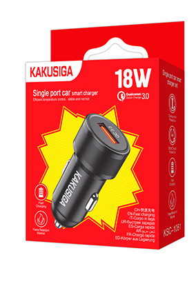 Incarcatoare auto - Incarcator auto 1x USB-A Q.C. 3.0, KSC-1051