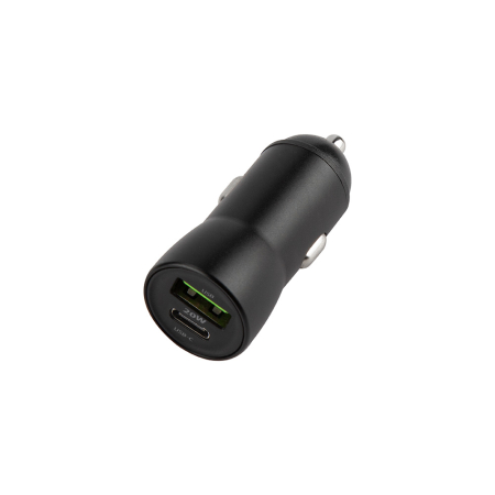Incarcatoare auto - Incarcator auto Maxlife MXCC-04, PD3.0 + QC3.0,  1x USB-C + 1x USB, 20W negru