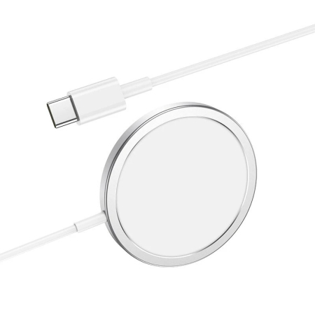 Incarcatoare - Incarcator Borofone BQ 9 Pro (MagSafe) argintiu