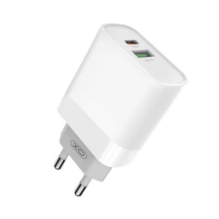 Incarcatoare priza - Incarcator priza XO L64 PD QC 3.0 18W 1x USB 1x USB-C alb